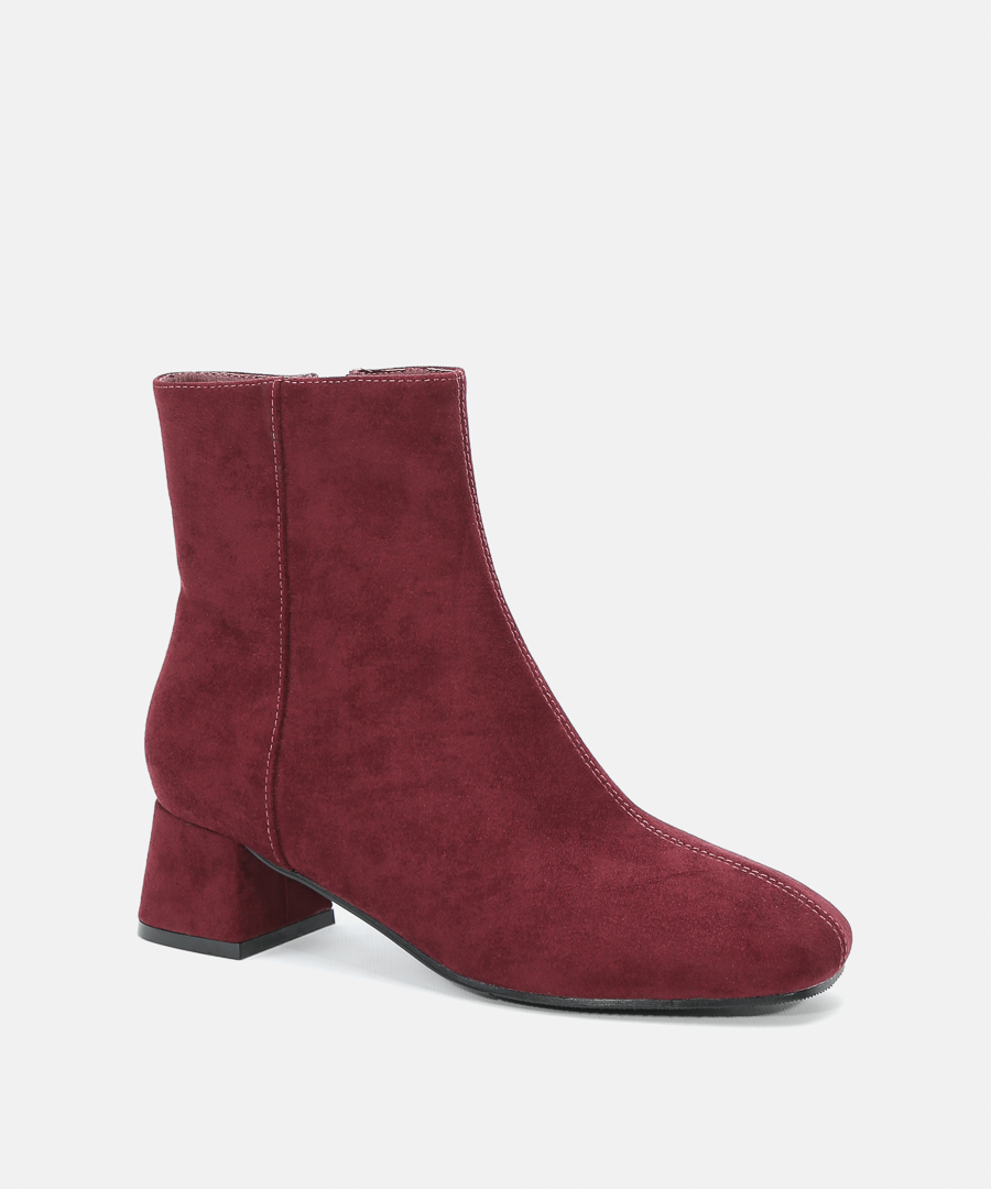 Botines punta cuadrada